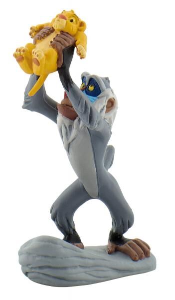 Bullyland 12256 - Der K&ouml;nig der L&ouml;wen Spielfigur Rafiki mit Simba, 10cm