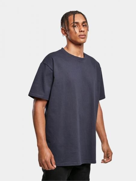 sportliches Build Your Brand Herren T-Shirt Oversize 240 g/m&sup2; mit Baumwolle Navy