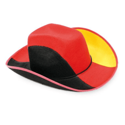 Cowboy hat Germany fan - Adult size 58 cm