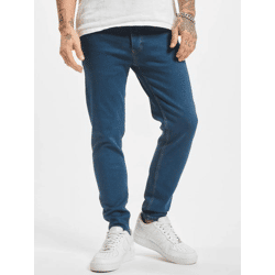 stylische 2Y Premium Herren Jeans Stretch Reißverschluss Skinny Fit mit Baumwolle Blau