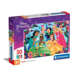 Clementoni 20276 - 30 Teile Puzzle - Supercolor - Disney Princess