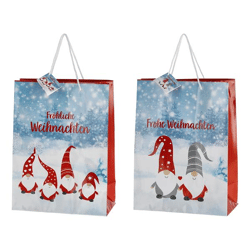 Gift bag, Secret Santa, Design 1, 2/s, L, approx. 33 cm H