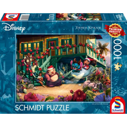 Disney, Lilo and Stitch Aloha Christmas - Thomas Kinkade 1000 piece jigsaw puzzle