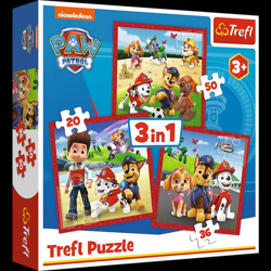 Paw Patrol - 3 in 1 Puzzle