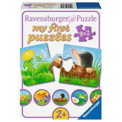 my first puzzles - Animals in the garden - 9x2 pieces