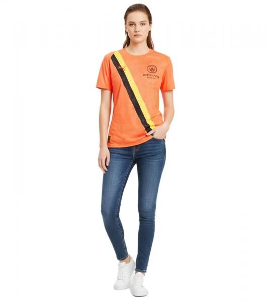 offizielles PUMA Manchester City 2025/26 Damen KidSuper Trikot nachhaltiges Premier League Fu&szlig;ball-Shirt 701235028 002 Orange