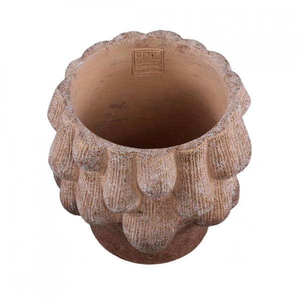 PTMD Blumentopf Neppy L, zementbraun, 19 cm