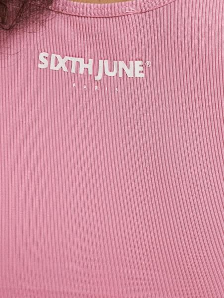 Sixth June Side Seam Gathers Minikleid in Rosa