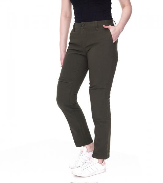 DAINESE Chinos Lady Tex Damen Motorrad-Hose mit Pro-Shape 2.0-Protektoren Motorrad-Chino Motorsport-Hose 202755145 Gr&uuml;n