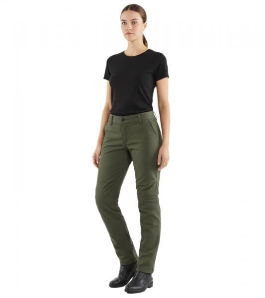 DAINESE Chinos Lady Tex Damen Motorrad-Hose mit Pro-Shape 2.0-Protektoren Motorrad-Chino Motorsport-Hose 202755145 Gr&uuml;n