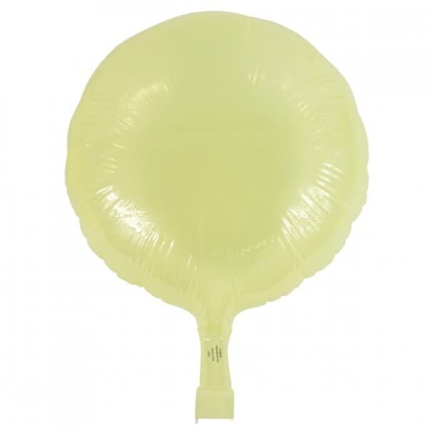 Amscan Folienballon, rund, gelb, 30 cm