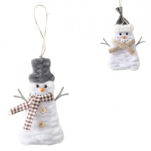 Boltze Christmas Ornament: Snowman, 16 cm, 2 assorted
