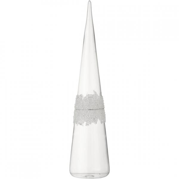 J-Line Weihnachtsbaum aus Glas „Sugar“, 42 cm