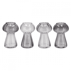 Vase Nova schwarz 17 cm 4 Stück sortiert