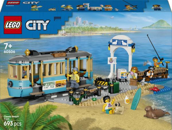 LEGO&reg; 60506 City Eisenbahn - Klassische Strandstra&szlig;enbahn (693 Teile)