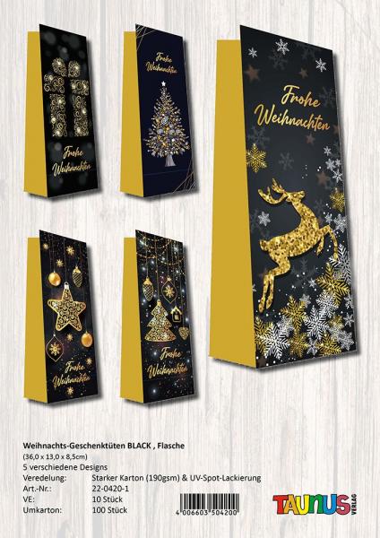 Flaschent&uuml;ten f&uuml;r Weihnachten Lack