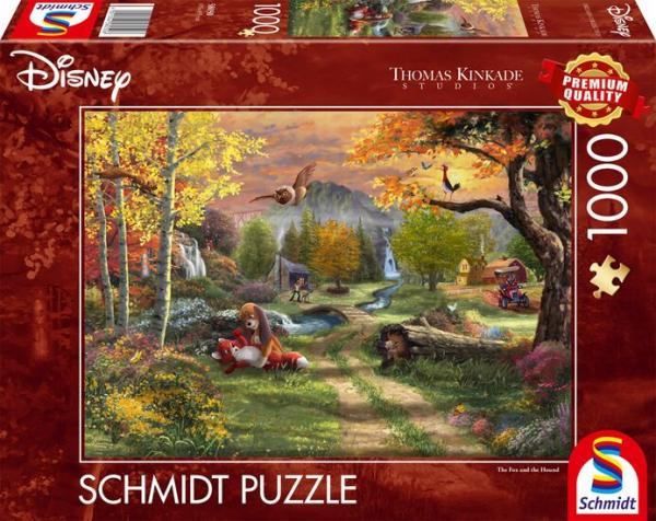 Disney Fox and Hound - Thomas Kinkade - 1000 Teile Puzzle