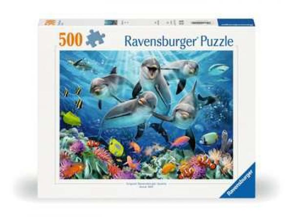 Delfine im Korallenriff - Puzzle - 500 Teile