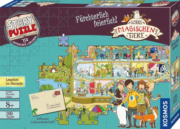 Kosmos 698690 - Schule der magischen Tiere - Story Puzzle: F&uuml;rchterlich feierlich!