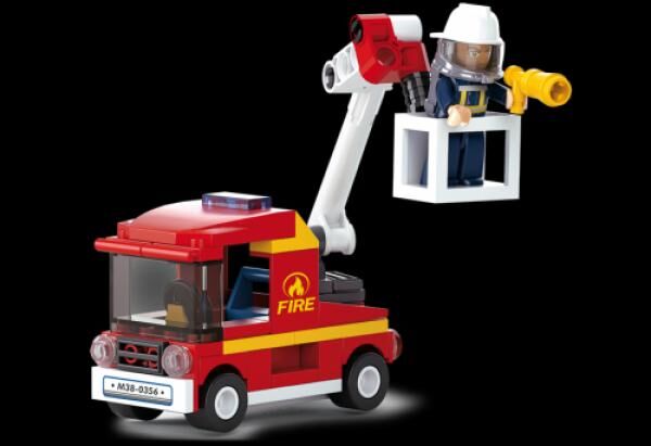 Sluban M38-B0622A - Fire Series Small Truck with Ladder
