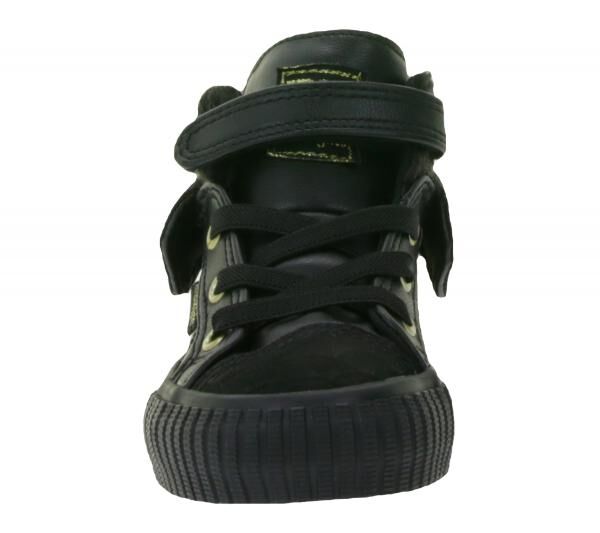 BRITISH KNIGHTS Roco Baby Mid-Top Sneaker mit Leoparden-Muster Kleinkinder Schnür-Schuhe mit hoch- oder umklappbaren Schaft Mädchen B48-3