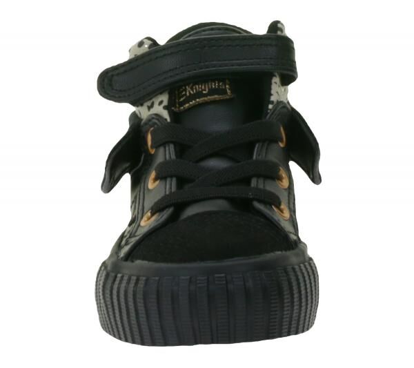 BRITISH KNIGHTS Roco Baby Mid-Top Sneaker mit Geparden-Muster Kleinkinder Schnür-Schuhe mit hoch- oder umklappbaren Schaft Mädchen B48-37