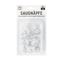 Saughaken, 12er Set m. Metallhaken 3,5cm Ø
