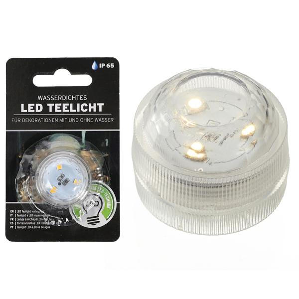LED Teelicht wasserdicht, 3SMD LED, 3cm d
