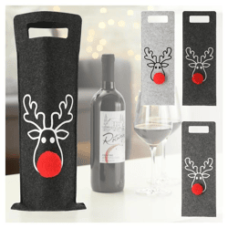 Felt Reindeer Bottle Pouch 3/s