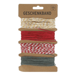 Striped gift ribbon, 4 m