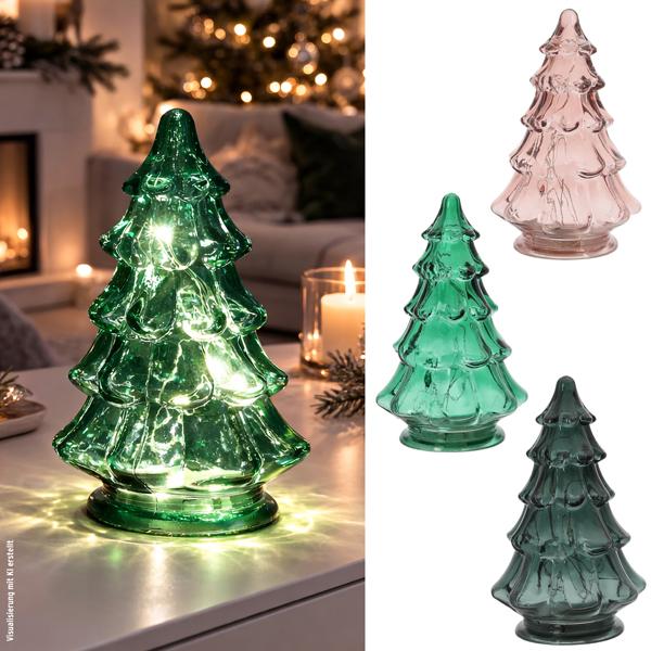 LED Weihnachtsbaum, 3/s, ca. 12x18cm