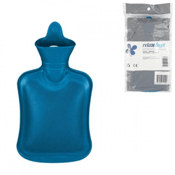 Relaxdays warmwater kruik blauw 1 L