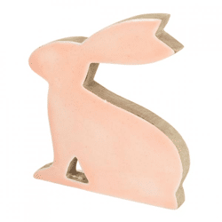 Figur Hase rosa 21 cm