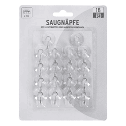 Saughaken, Metall, 18er Set, 2cmD