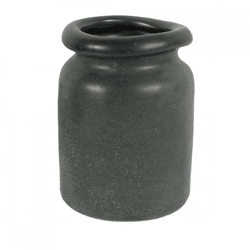 D&M Depot Blumentopf „Erva“, schwarz, 17,5 cm