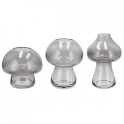 Vase Nova schwarz 20 cm 3 Stück sortiert