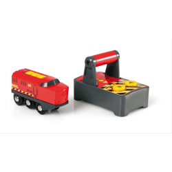 BRIO 33213 - IR Frachtlok mit Motor Licht und Sound