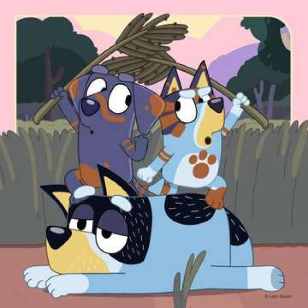Blueys Abenteuer - Puzzle 3x49 Teile