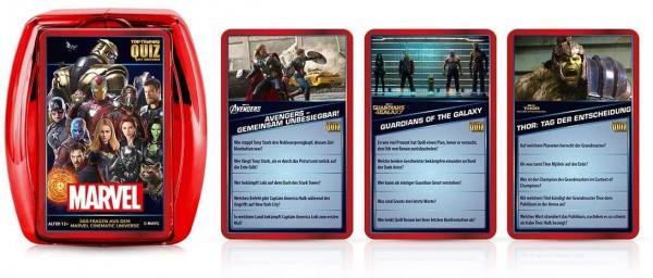 Winning Moves 63742 - Marvel Cinematic Universe (metallic case) Quiz - Kartenspiel