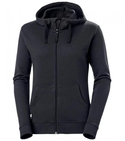 alltagstaugliche Helly Hansen Damen Sweat-Jacke mit Kapuze Zip-Hoodie mit Taschen 280 g/m&sup2; 79217_590 Navy-Blau