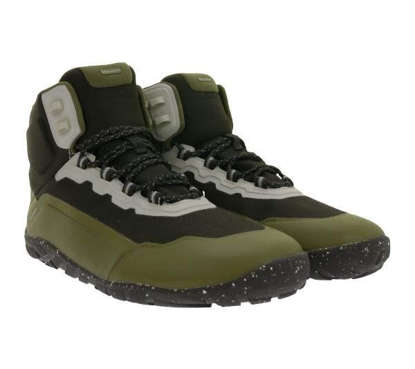 wasserdichte GROUNDIES Barfu&szlig;schuhe All Terrain High 2.0 Damen High -Top Hiking Sneaker mit TrueSense Sohle GND-130258-38 Braun