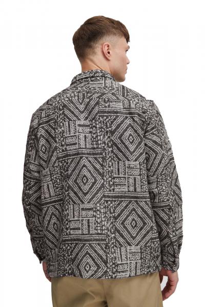 klassisches SOLID SDGestin Herren Langarmhemd aus Synthetik Hemd 21107906-194008 Schwarz