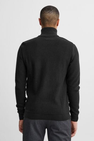 klassischer 11 PROJECT PRTillmann Fine Herren Troyer mit Stehkragen Pullover 21301005-ME-194008 Schwarz