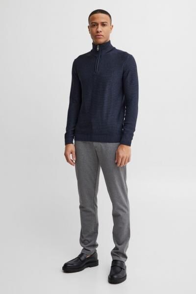 klassischer 11 PROJECT PRTillmann Fine Herren Troyer mit Stehkragen Pullover 21301005-ME-1940101 Blau