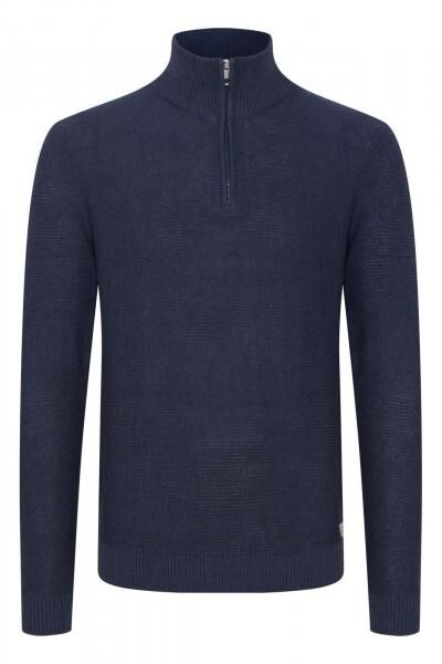 klassischer 11 PROJECT PRTillmann Fine Herren Troyer mit Stehkragen Pullover 21301005-ME-1940101 Blau