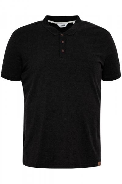 Klassisches SOLID SDTrip BT Herren Poloshirt Gro&szlig;e Gr&ouml;&szlig;en mit 3-Knopf-Leiste Shirt 21300885-ME-799000 Schwarz