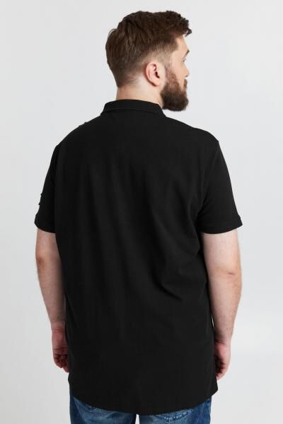 Klassisches SOLID SDTrip BT Herren Poloshirt Gro&szlig;e Gr&ouml;&szlig;en mit 3-Knopf-Leiste Shirt 21300885-ME-799000 Schwarz