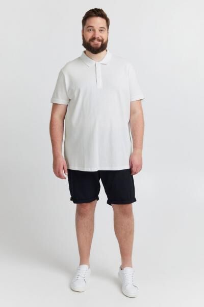 klassisches SOLID SDBanjo BT Herren Poloshirt mit 3-Knopf-Leiste Shirt Gro&szlig;e Gr&ouml;&szlig;en 21300884-ME-790001 Wei&szlig;