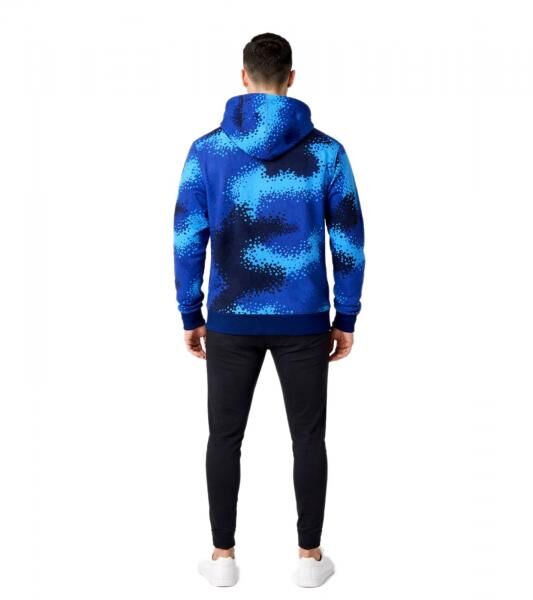 Formula E Herren Kapuzen-Pullover Hoodie im Camouflage-Muster Sweat-Pullover Baumwoll-Pullover Motorsport 701223606 001 Blau/T&uuml;rkis