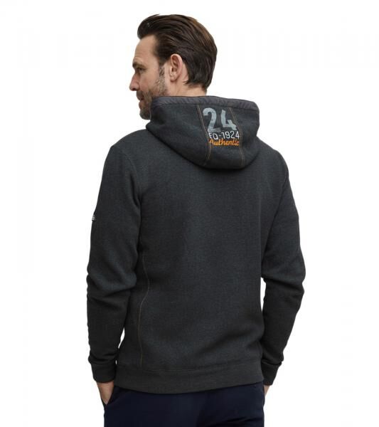 FQ1924 Erik Herren Sweatshirt Kapuzen-Pullover Baumwoll-Pulli mit Stickerei 21900544-ME 200278 Grau